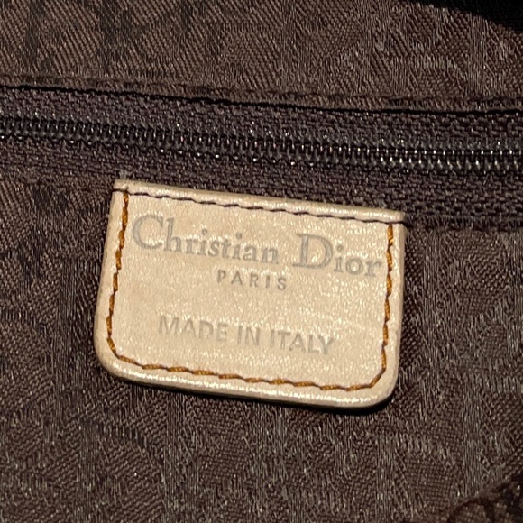 🗝️Christian Dior Gaucho Double Saddle Bag In Cream With Brown Trim🗝️ - Picture 7 of 11